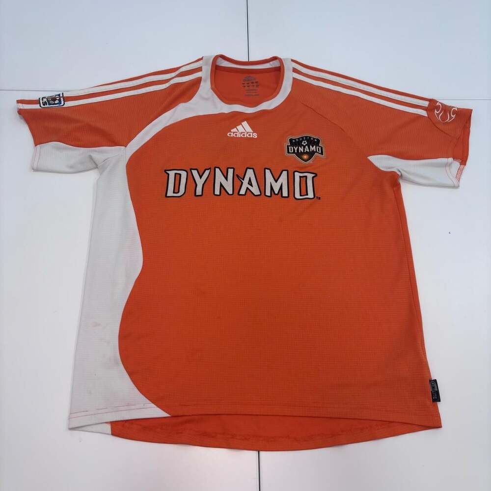 Adidas Houston Dynamo MLS Soccer Jersey Orange Medium